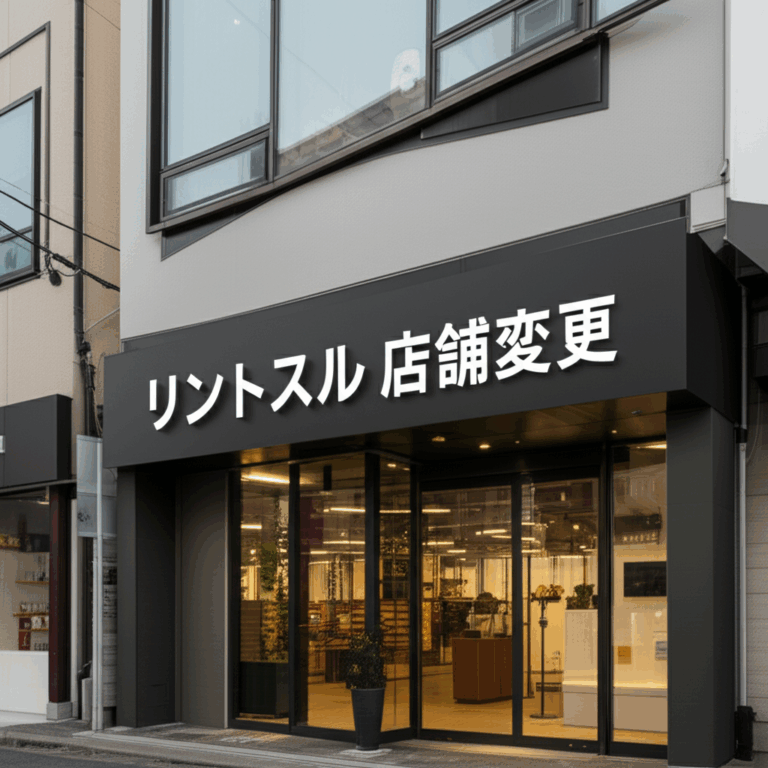 リントスルの店舗変更手続きを完全ガイド！転勤・引っ越し時も安心の手順まとめ