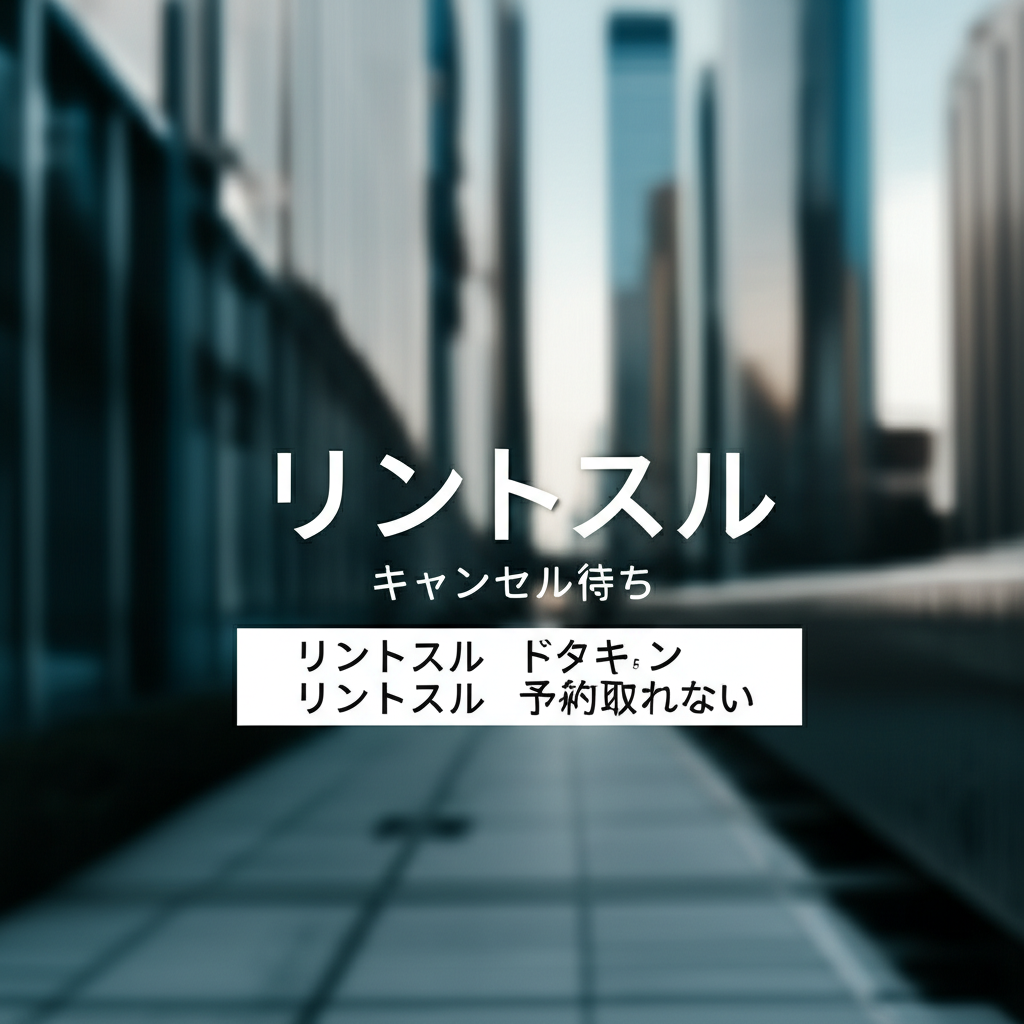 リントスルのキャンセル待ちとドタキャン問題を完全解決！予約成功の秘訣を徹底解説